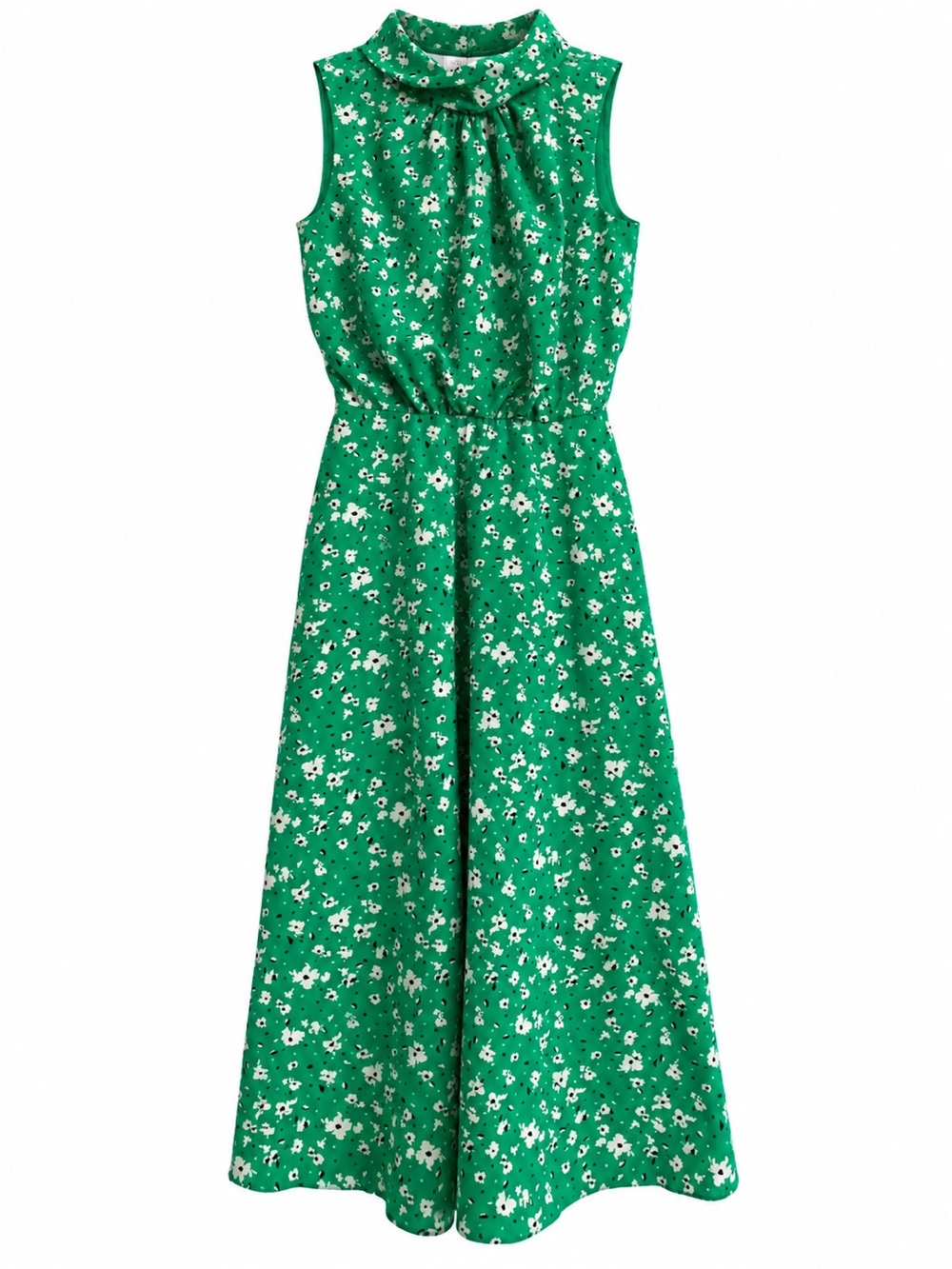 Karl Lagerfeld Green Floral Sleeveless Dress